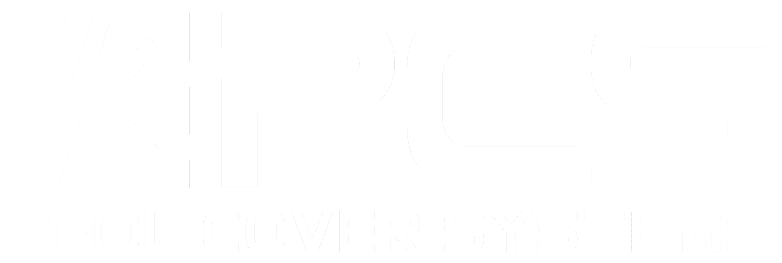 white pool cover systems logo