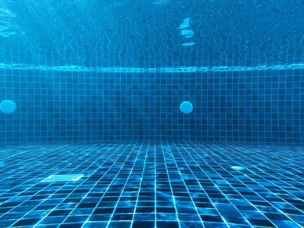 pool cover underwater